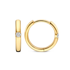Isabel Bernard De la Paix Mia 14 Karat gold earring with diamond 0.06 carat IBD360037
