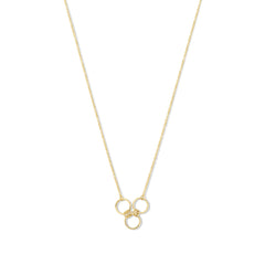 Isabel Bernard Cadeau d'Isabel 14 karat gold necklace and earrings gift set with rings IB90180