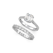 Swarovski Constella Silver-coloured Ring Set 5649214