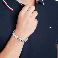 Tommy Hilfiger Stainless Steel Bicolor Men's Chain Bracelet TJ2790683