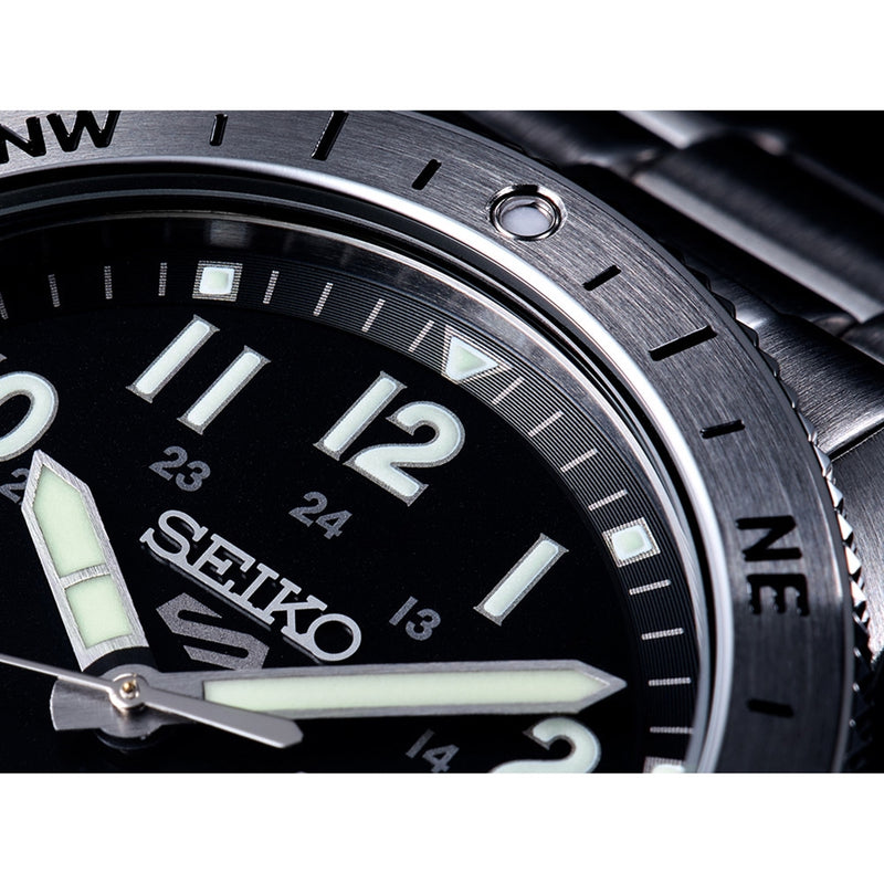 Seiko 5 Sports Zilveren Automatisch Herenhorloge HDB006K1-zoom-