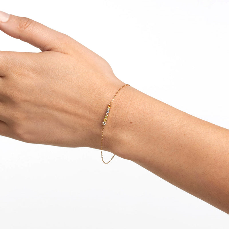 P D Paola Color 925 Sterling Silver Bracelet with Gold Plating PU01-788-U-zoom-