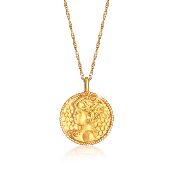 Elli 925 Sterling Silver Coin Necklace 2004-BF-0007802-001