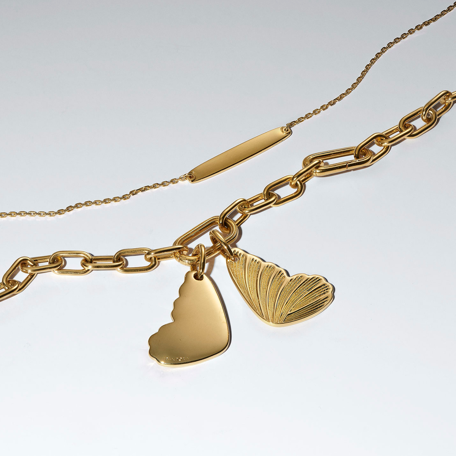 Pandora Moments Gold Plated Engravable Butterfly Wing Charm 364015C00