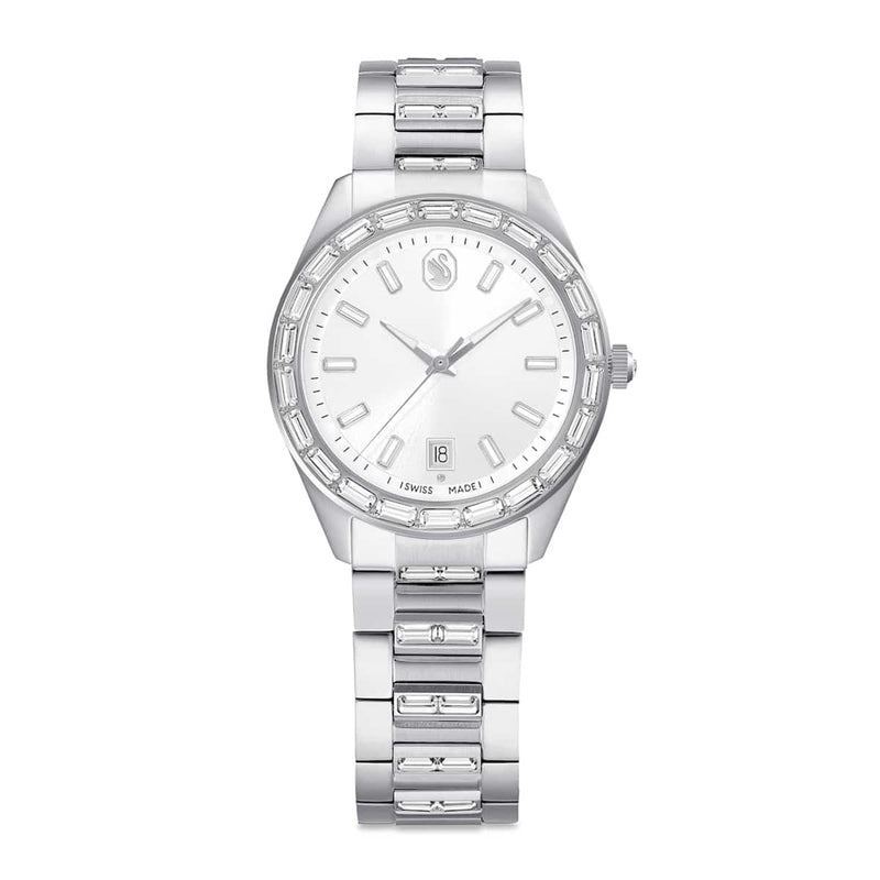 Swarovski Matrix Zilverkleurig Stalen Horloge 5734665-zoom-