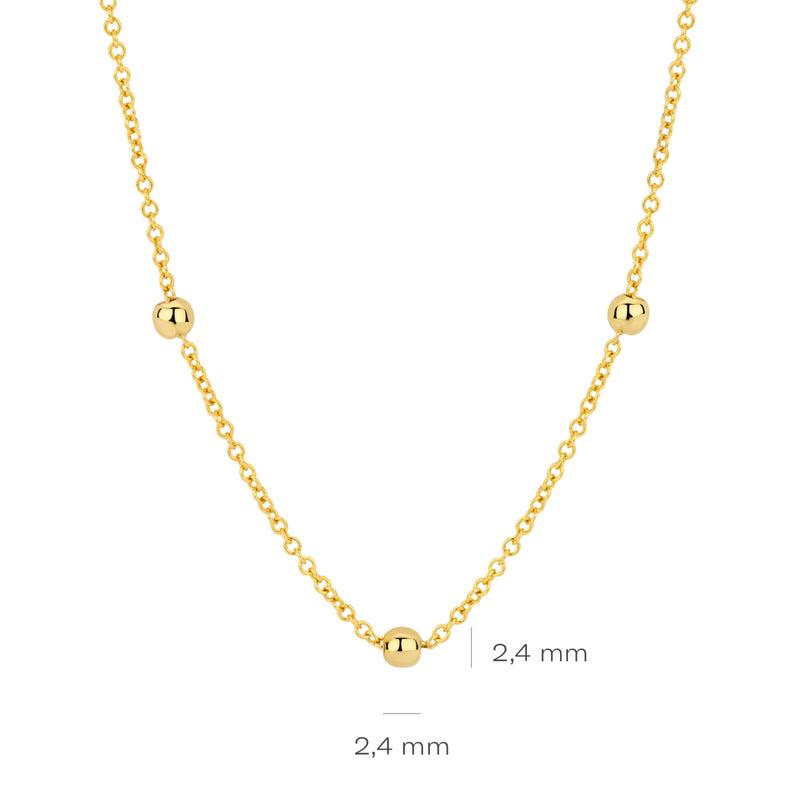 Blush 14 Carat Golden Necklace 3145YGO-zoom-