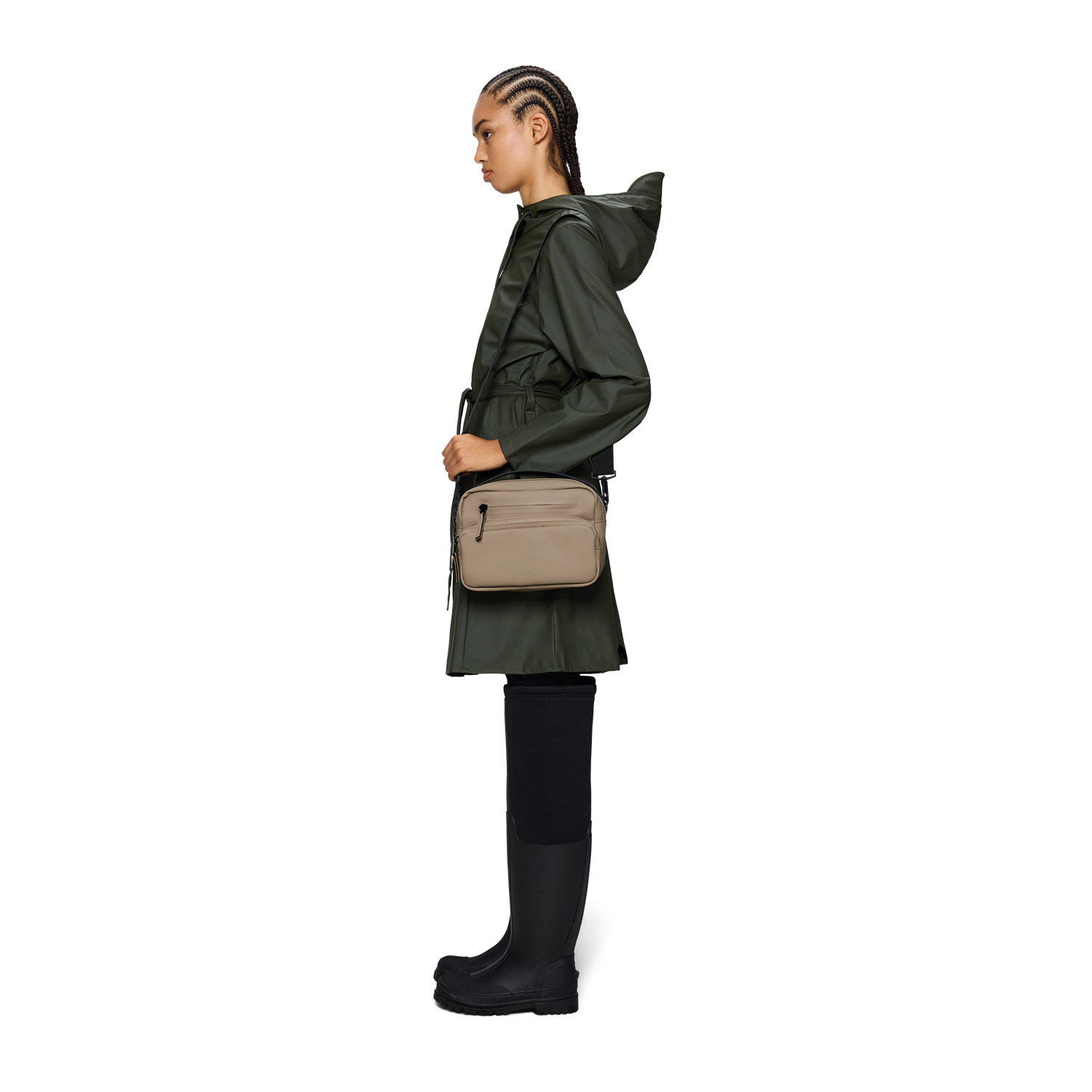 Rains Beige Cargo Box Bag R14110-133
