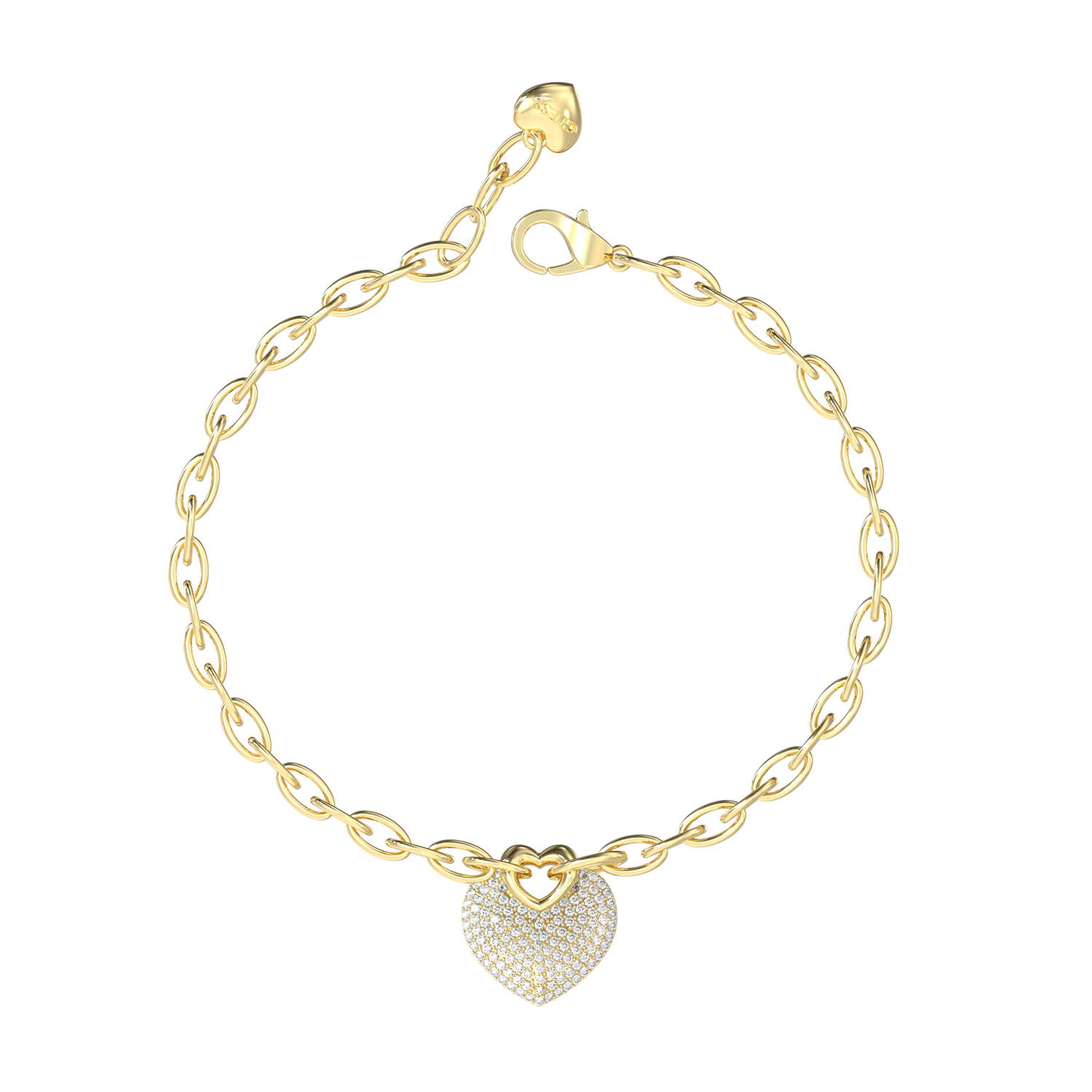 Guess Crazy In Love Gold Bracelet JUBB05214JWYGS