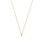Isabel Bernard De la Paix Christine 14 karaat gouden collier | diamant 0.10 ct | IBD350003