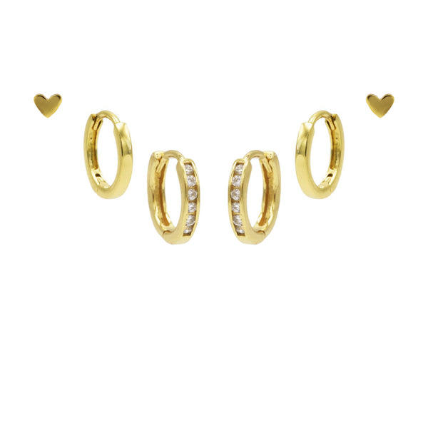 Karma 925 Sterling Silver Gold-coloured You Rock Earparty EPV01GP