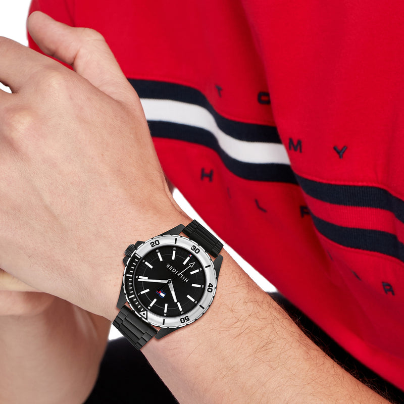 Tommy Hilfiger Logan Zwart Heren Horloge 2002-TH1792014-zoom-