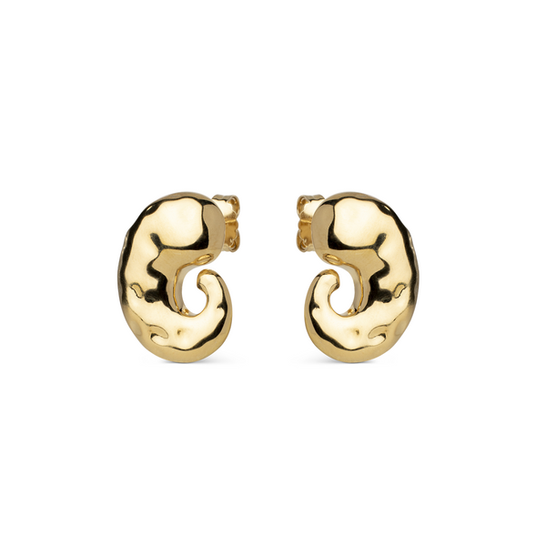 ENAMEL Copenhagen Recycled 925 Sterling Silver Gold Plated Earrings E442G