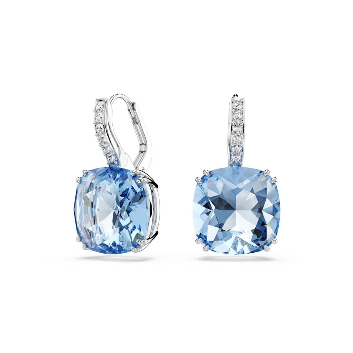 Swarovski Millenia Silver-Tone Earrings with Blue Crystal 5756150