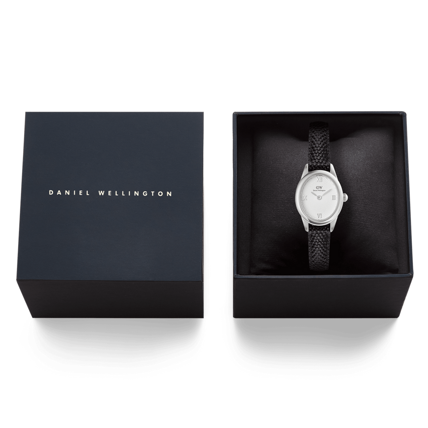 Daniel Wellington Ophelia Mini Black Lizard Silver Women's Watch DW00100887
