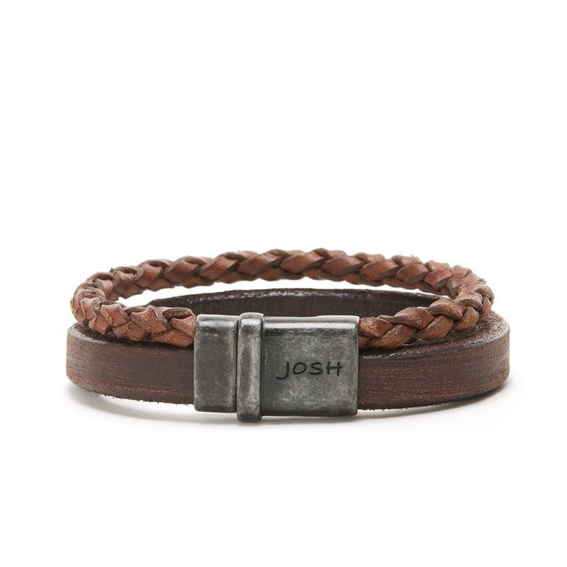 Josh Brown Bracelet 09264-bra-VB/BROWN/L-zoom-