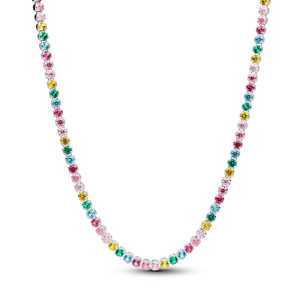 Pandora Timeless Regenboog Tennis Ketting 394648C01-40