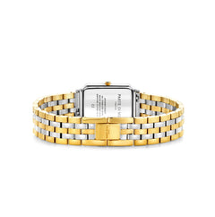 Parte di Me Orologio rectangular ladies watch gold coloured and silver PDM09022