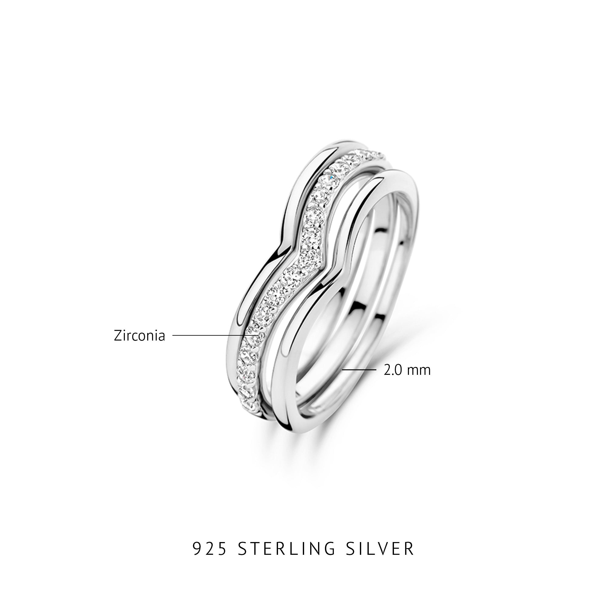 Parte Di Me Santa Maria della Base 925 sterling zilveren ringen PDM33035-60