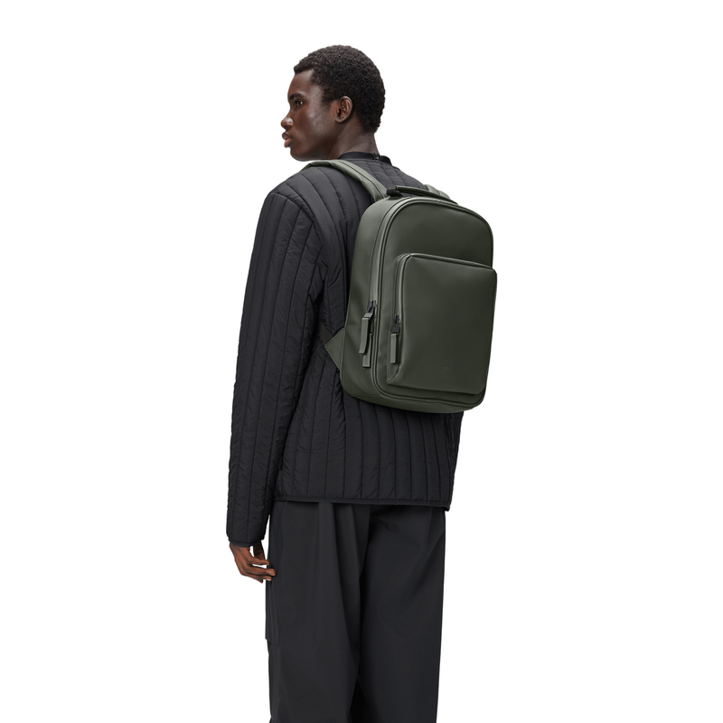 Rains Book Daypack Groene Rugzak R13260-111-zoom-