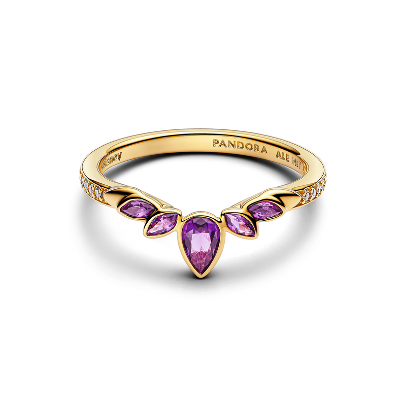 Pandora Disney Gold Plated Frozen Queen Anna Tiara Ring 164135C01-54-zoom-