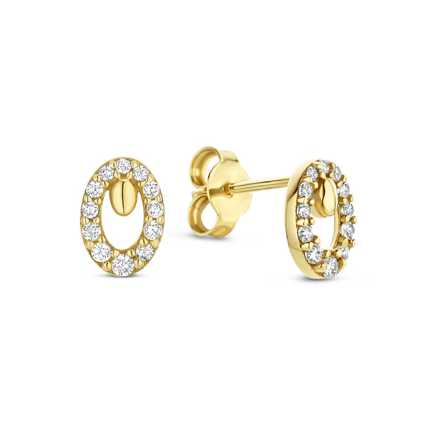 Beloro Jewels Monte Napoleone Leontina 9 karaat oorknoppen BO360020
