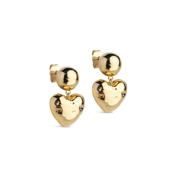 ENAMEL Copenhagen Recycled 925 Sterling Silver Gold Plated Earrings E444G