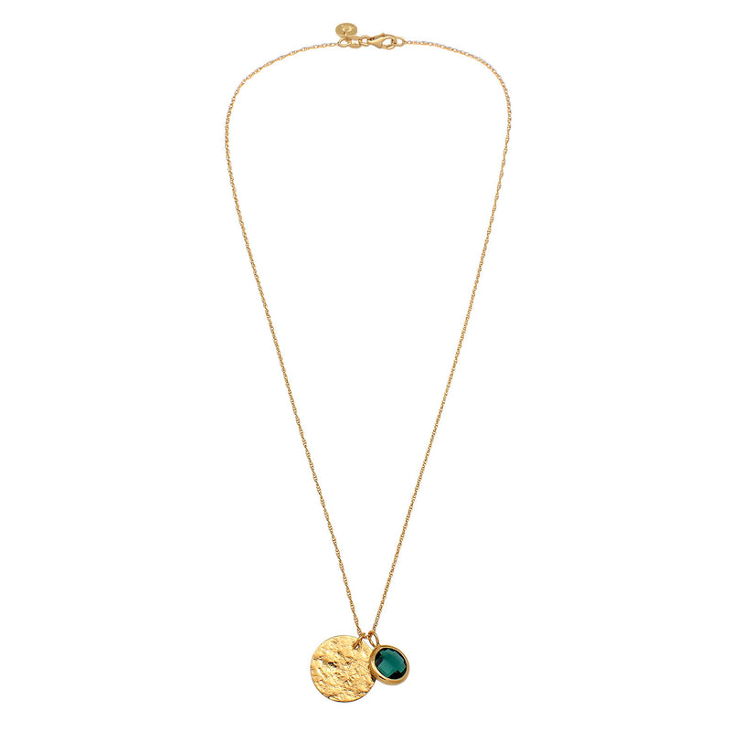 Elli 925 Sterling Silver Link Chain Necklace with Gemstone 2004-BF-0007768-001-zoom-