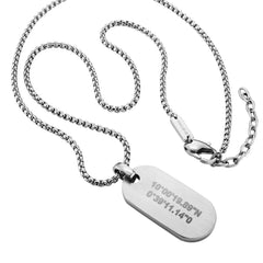 G-STAR ZipPoint Silver Link Necklace GSJ.104.01