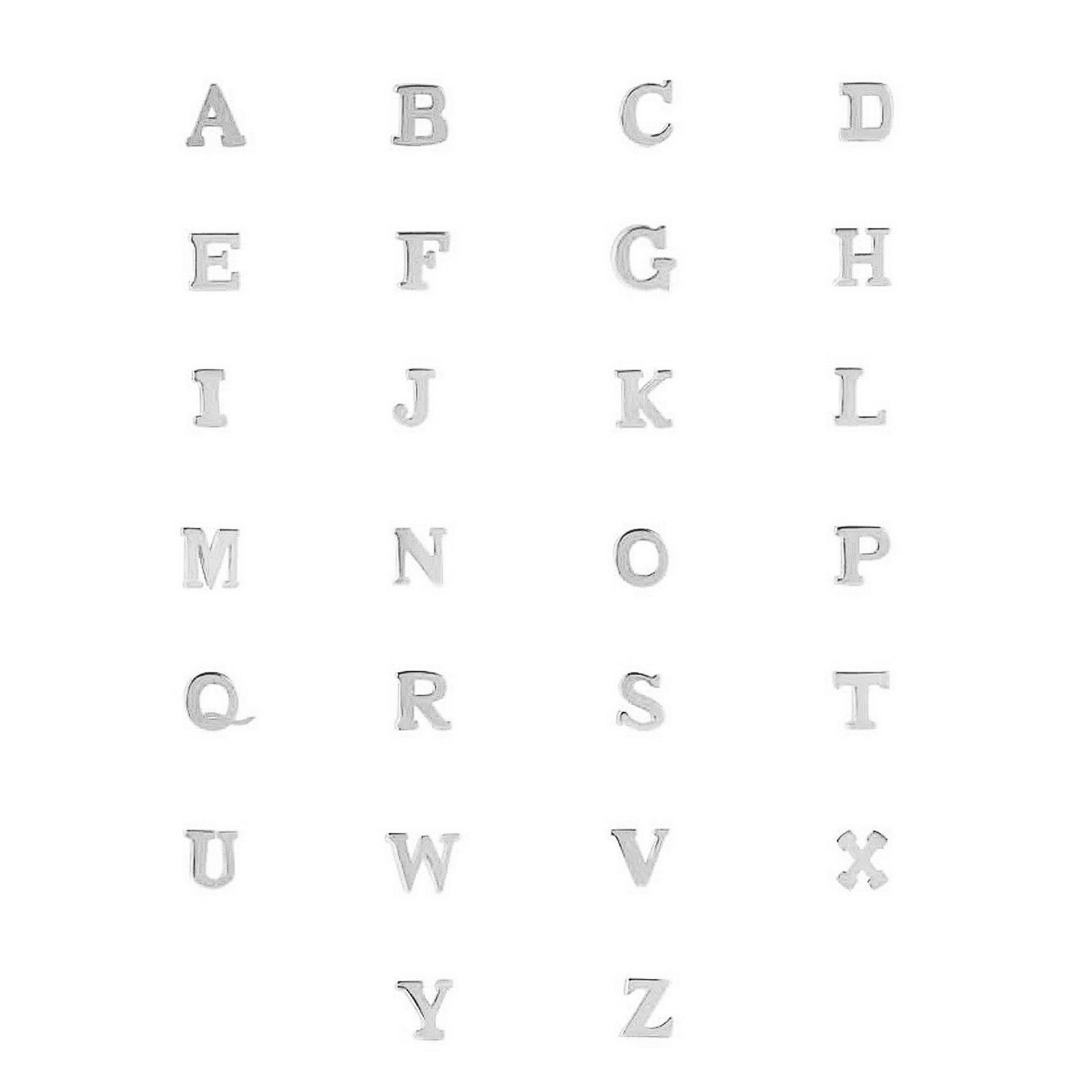 Isabel Bernard Saint Germain Rachel 14 Carat Whitegold Initial Bracelet IB320041-Z