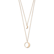 Violet Hamden Luna 925 Sterling Zilveren Roségoud Plated Ketting met Manen VH10105