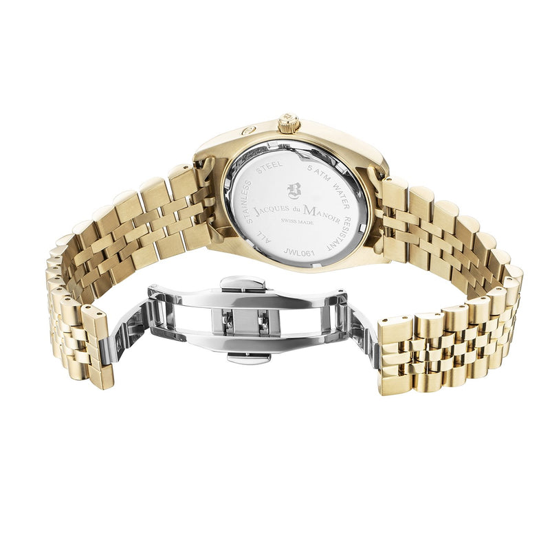 Jacques du Manoir Inspiration Multifunction Goudkleurig Stalen Unisex Horloge JWN06103-zoom-