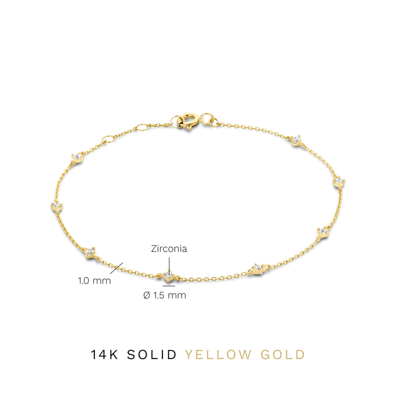 Isabel Bernard Rivoli Esmée 14 Karaat Gouden Armband IB320099-zoom-