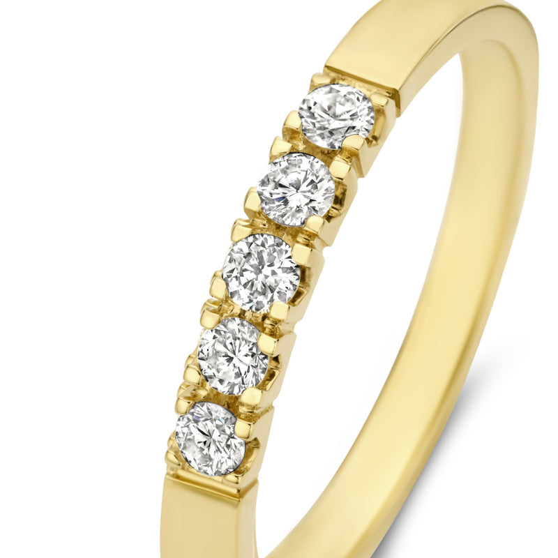 Isabel Bernard De la Paix Madeline 14 karaat gouden ring | diamant 0.20 ct | IBD330018-48-zoom-