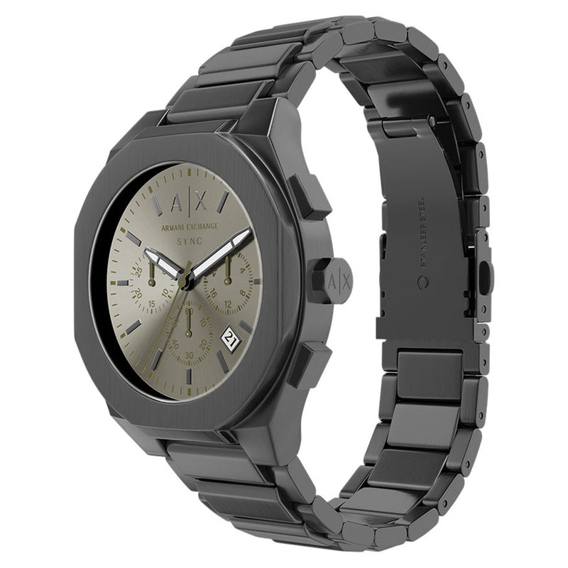 Armani Exchange Sync Round Grey Dial Watch AX4296-zoom-