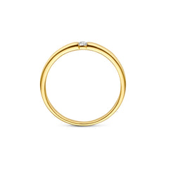 Isabel Bernard De la Paix Mia 14 karat gold ring with diamond 0.05 carat IBD330046-56