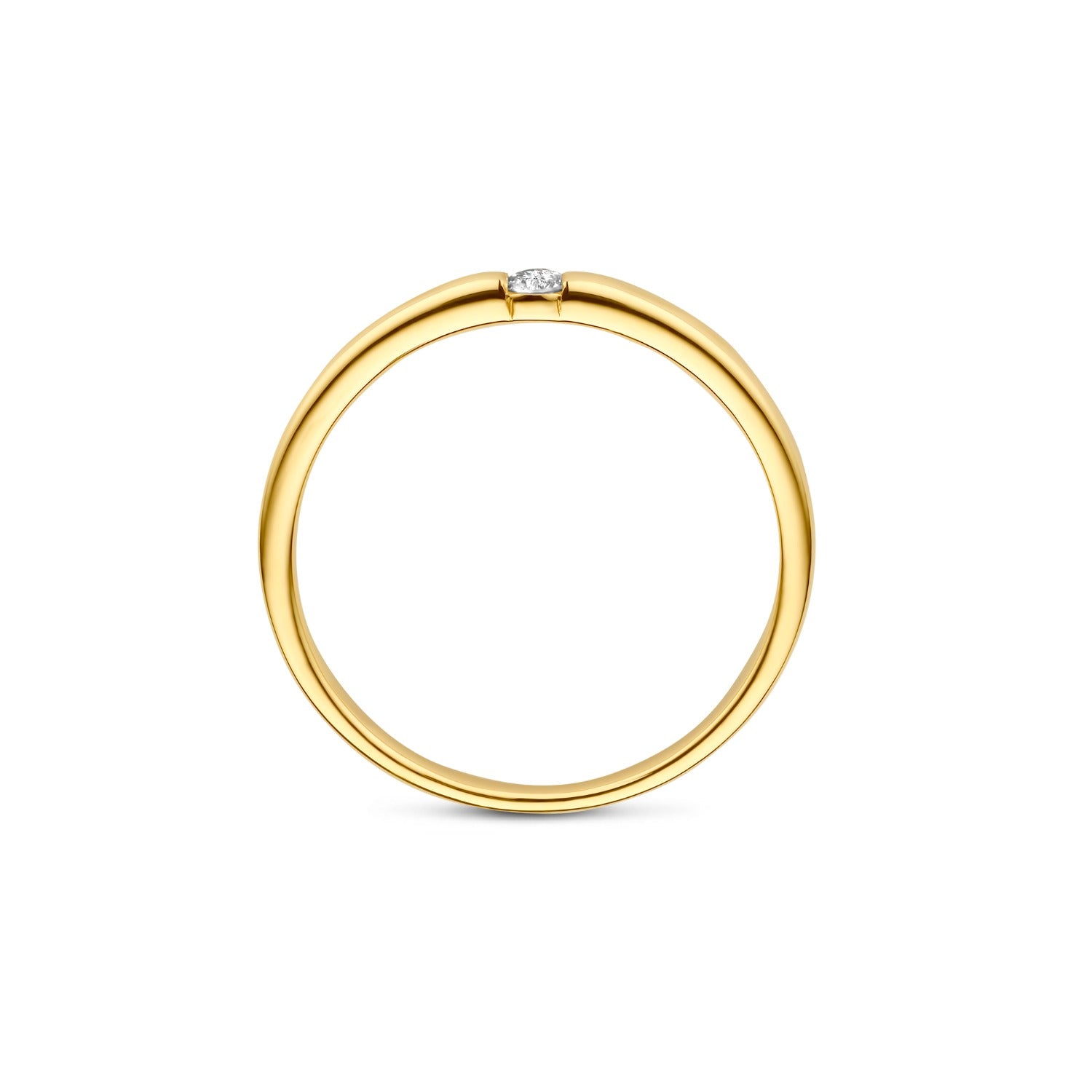 Isabel Bernard De la Paix Mia 14 karat gold ring with diamond 0.05 carat IBD330046-56