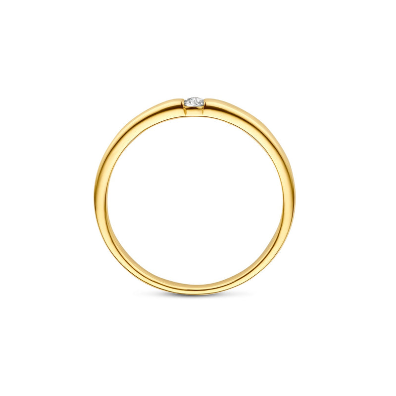 Isabel Bernard De la Paix Mia 14 karat gold ring with diamond 0.05 carat IBD330046-56-zoom-