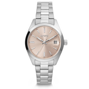 Olympic Louise Zilver en Roze Dameshorloge OL75DSS002