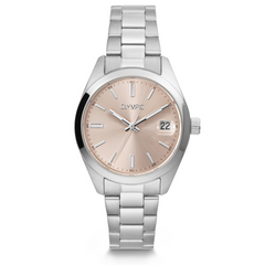 Olympic Louise Silver and Pink Women's Watch OL75DSS002