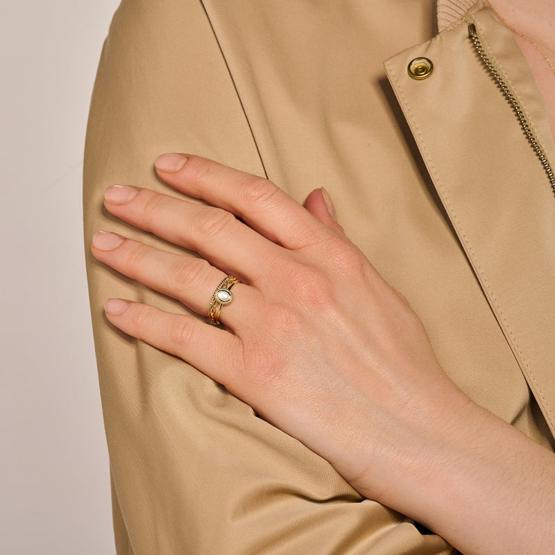 Blush 14 Karaat Gouden Ring 1239YMQ/46-zoom-