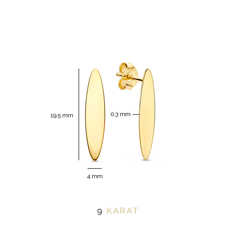 Beloro Jewels La Rinascente Donetta 9 Karaat Oorknoppen BO360051-zoom-
