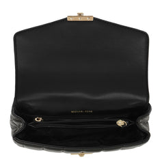 Michael Kors Soho Zwarte Kalfsleren Crossbody Tas 30F0G1SL3L-001