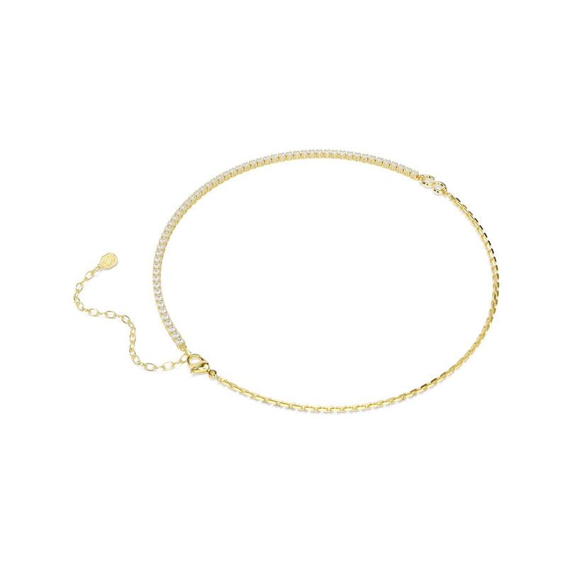 Swarovski Matrix Tennis Goudkleurige Ketting 5747717-zoom-