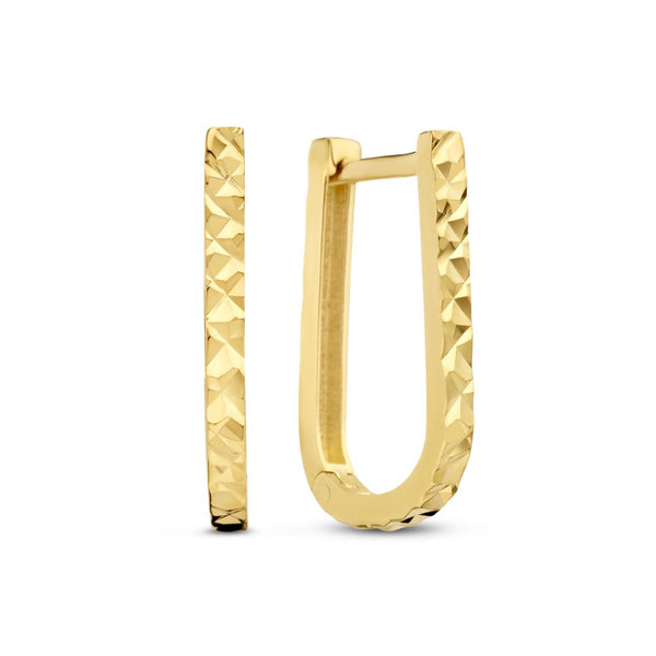 Rivoli Laura 14 karaat gouden oorhangers met diamond cut