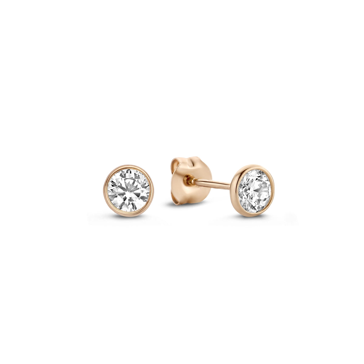 Isabel Bernard La Concorde Juliette 14 Carat Rosegolden Ear Studs IB360209