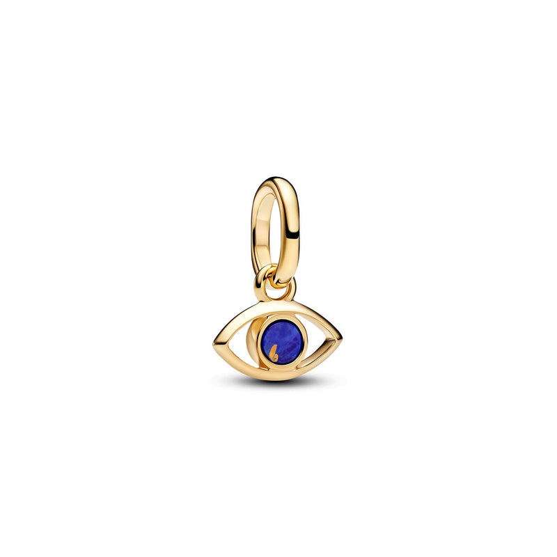 Pandora ME Verguld Blue Evil Eye Mini Hangende Bedel 764609C01-zoom-