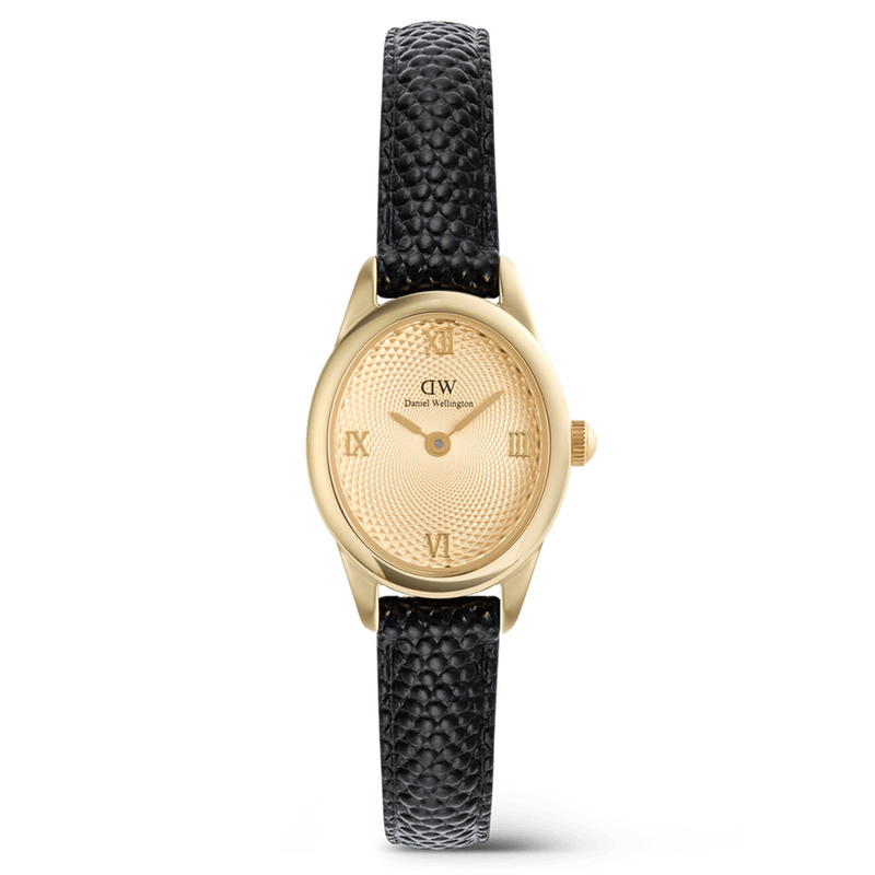 Daniel Wellington Ophelia Mini Black Lizard Unitone Goudkleurig Horloge DW00100897-zoom-