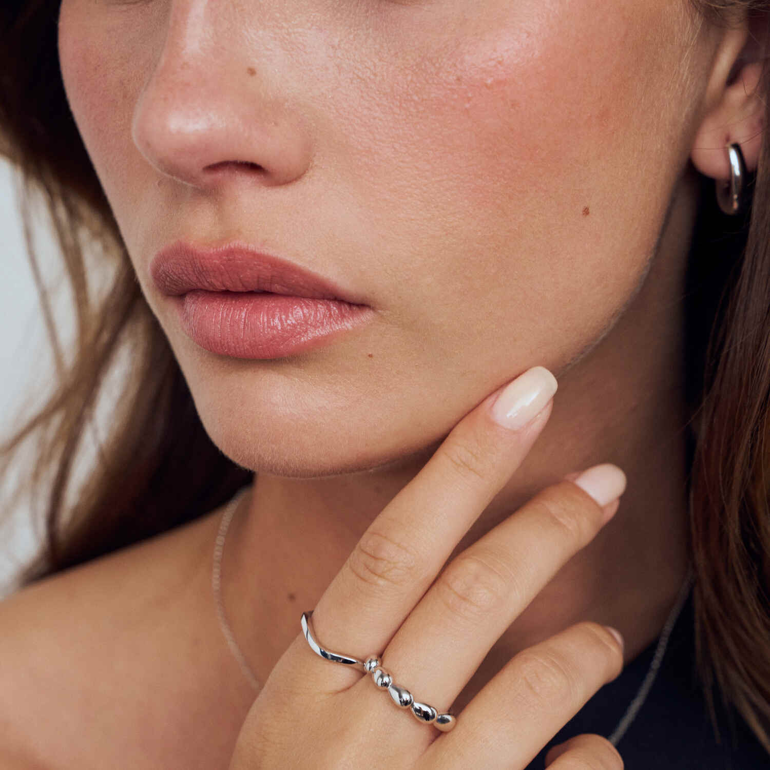 Sif Jakobs 925 Sterling Silver Goccia Piccolo Pianura Ring SJ-R2594-52