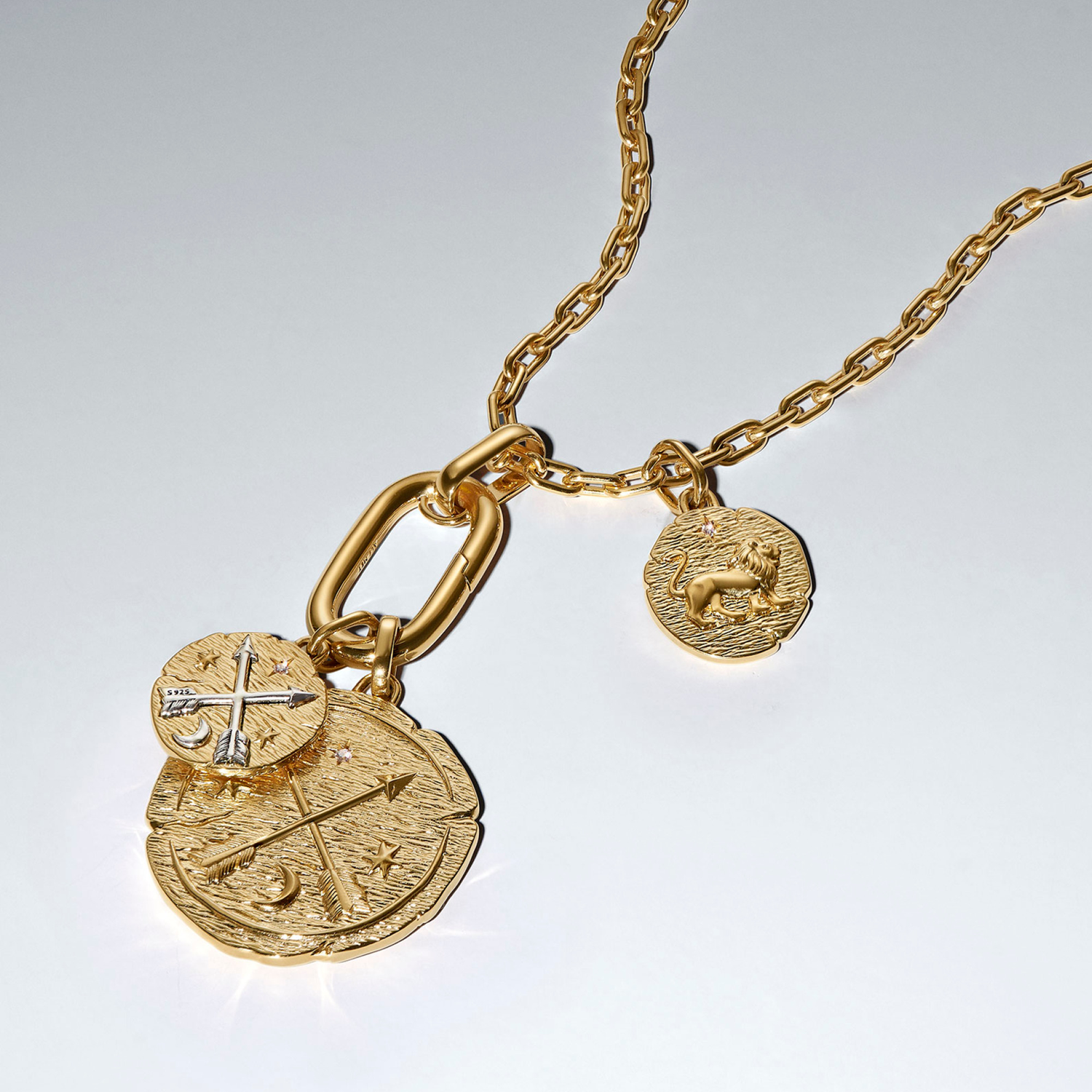 Pandora ME Gold Plated Arrows Coin Charm 764081C01