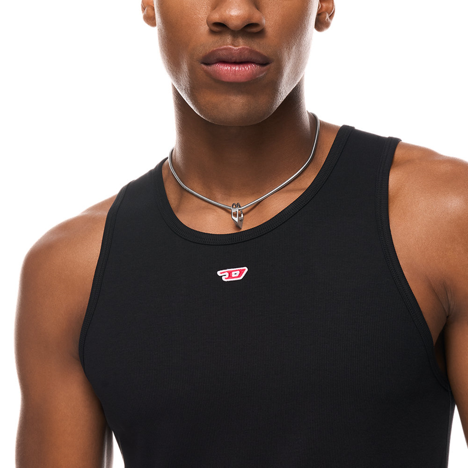 Diesel D Logo Stainless Steel Unisex Necklace DX1672040